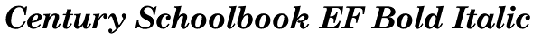 Century Schoolbook EF Bold Italic Font