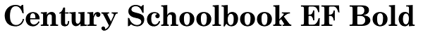 Century Schoolbook EF Bold Font