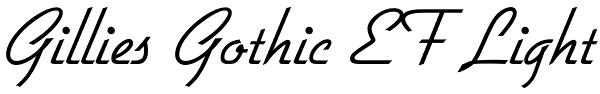 Gillies Gothic EF Light Font