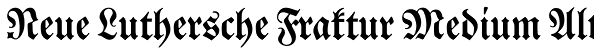 Neue Luthersche Fraktur Medium Alt Font