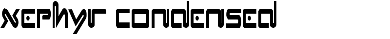 Xephyr Condensed Font