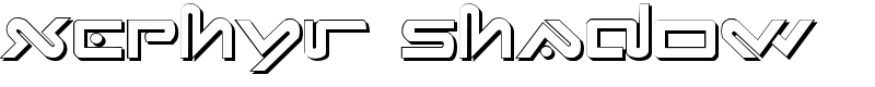 Xephyr Shadow Font