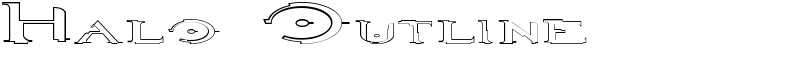 Halo Outline Font
