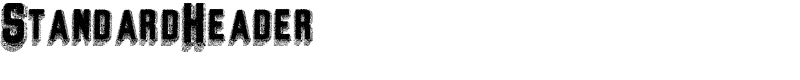 StandardHeader Font