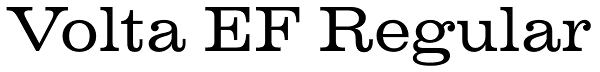 Volta EF Regular Font