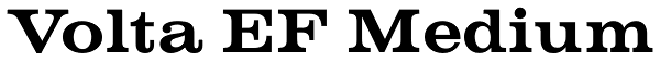 Volta EF Medium Font