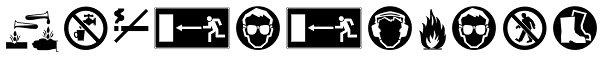 Warning Pi EF Font