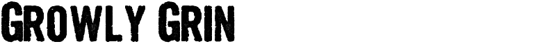 Growly Grin Font