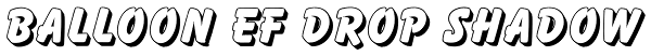 Balloon EF Drop Shadow Font