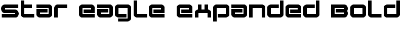 Star Eagle Expanded Bold Font