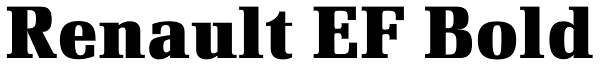Renault EF Bold Font