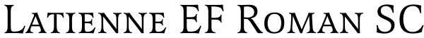 Latienne EF Roman SC Font