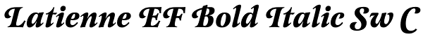 Latienne EF Bold Italic Sw C Font