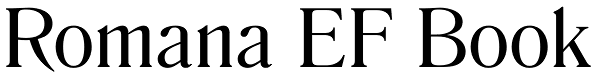 Romana EF Book Font