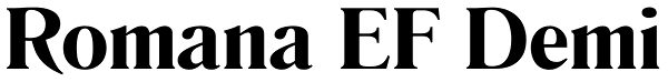 Romana EF Demi Font