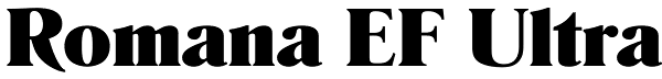 Romana EF Ultra Font
