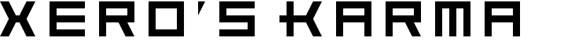 Xero's Karma Font