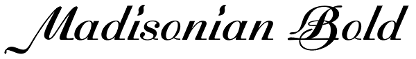 Madisonian Bold Font