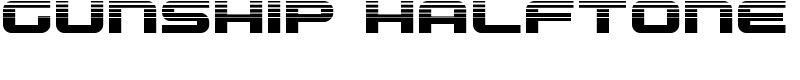 Gunship Halftone Font
