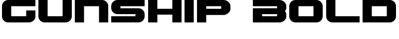 Gunship Bold Font