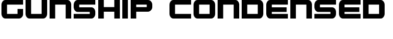 Gunship Condensed Font