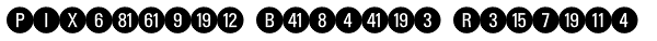 PIXymbols Bcircle Regular Font