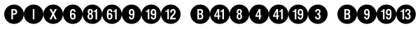 PIXymbols Bcircle Bold Font