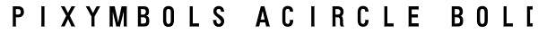 PIXymbols Acircle Bold Font