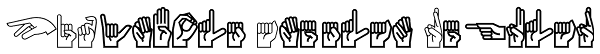 PIXymbols Ameslan Regular Font