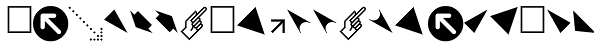 PIXymbols Arrows Italic Font