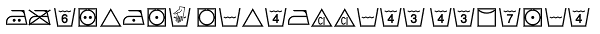 PIXymbols FabricCare Regular Font