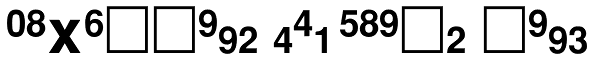 PIXymbols Fractions Bold Font
