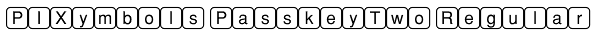 PIXymbols PasskeyTwo Regular Font