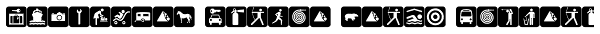 PIXymbols Travel Black Regular Font