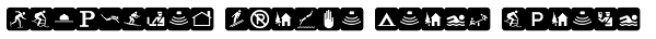 PIXymbols Travel Black Italic Font