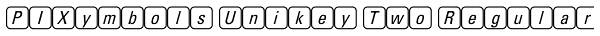PIXymbols Unikey Two Regular Font