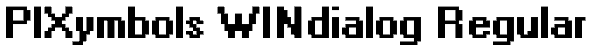 PIXymbols WINdialog Regular Font