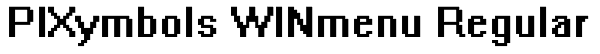 PIXymbols WINmenu Regular Font