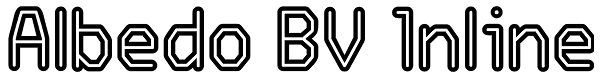 Albedo BV Inline Font