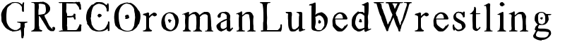 GRECOromanLubedWrestling Font