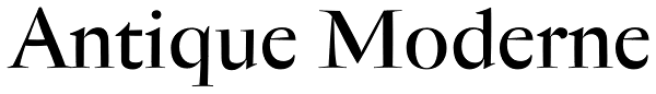 Antique Moderne Font