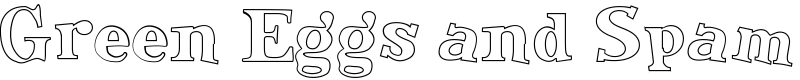 Green Eggs and Spam Font
