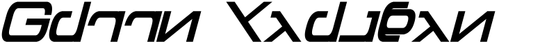 Green Martian Font
