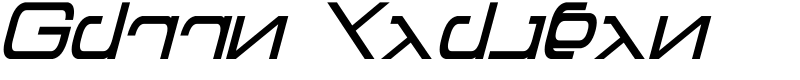 Green Martian Font
