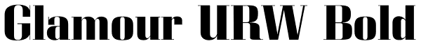 Glamour URW Bold Font