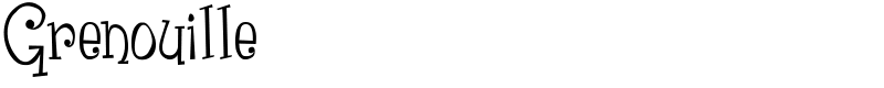 Grenouille Font