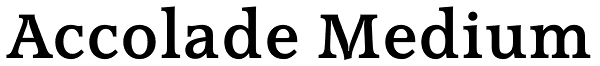 Accolade Medium Font