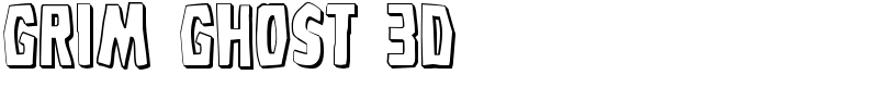 Grim Ghost 3D Font
