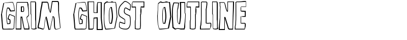 Grim Ghost Outline Font