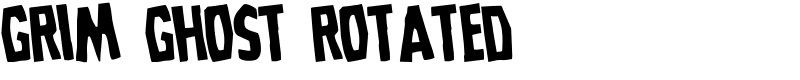 Grim Ghost Rotated Font